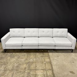 Burrow Nomad King Sofa (Crushed Gravel, Performance Chenille)