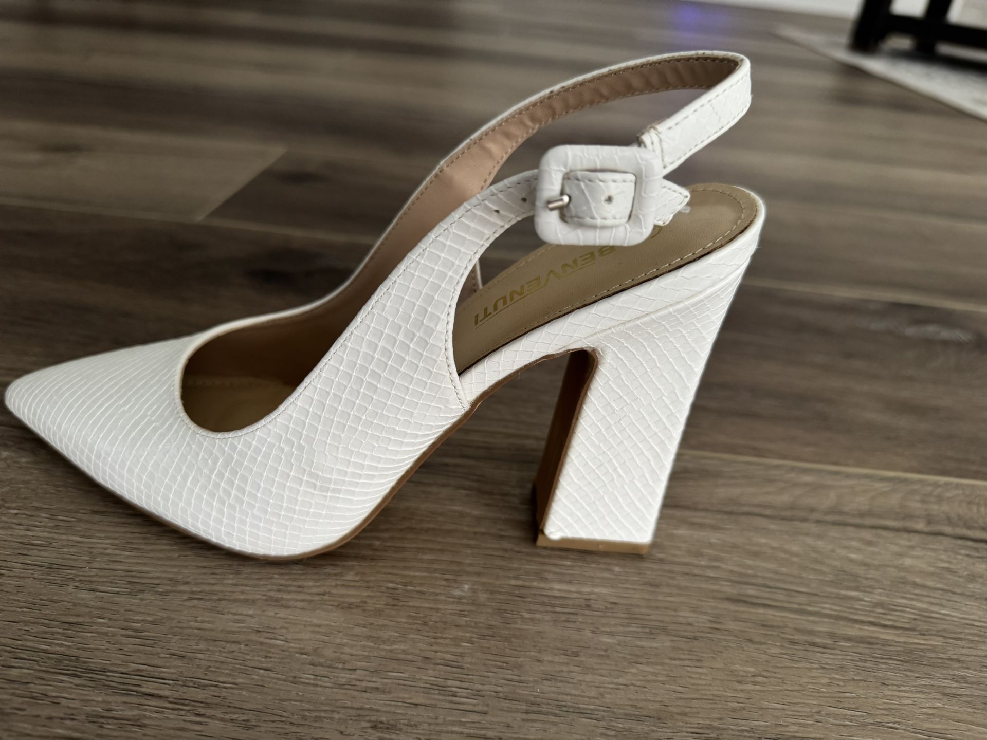 4-Inch White Heels | EU 39 | Gently Worn Once
