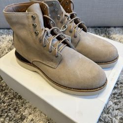 Visvim Virgil Boots Folk Work Boots Sand Vibram Sole Size 8.5