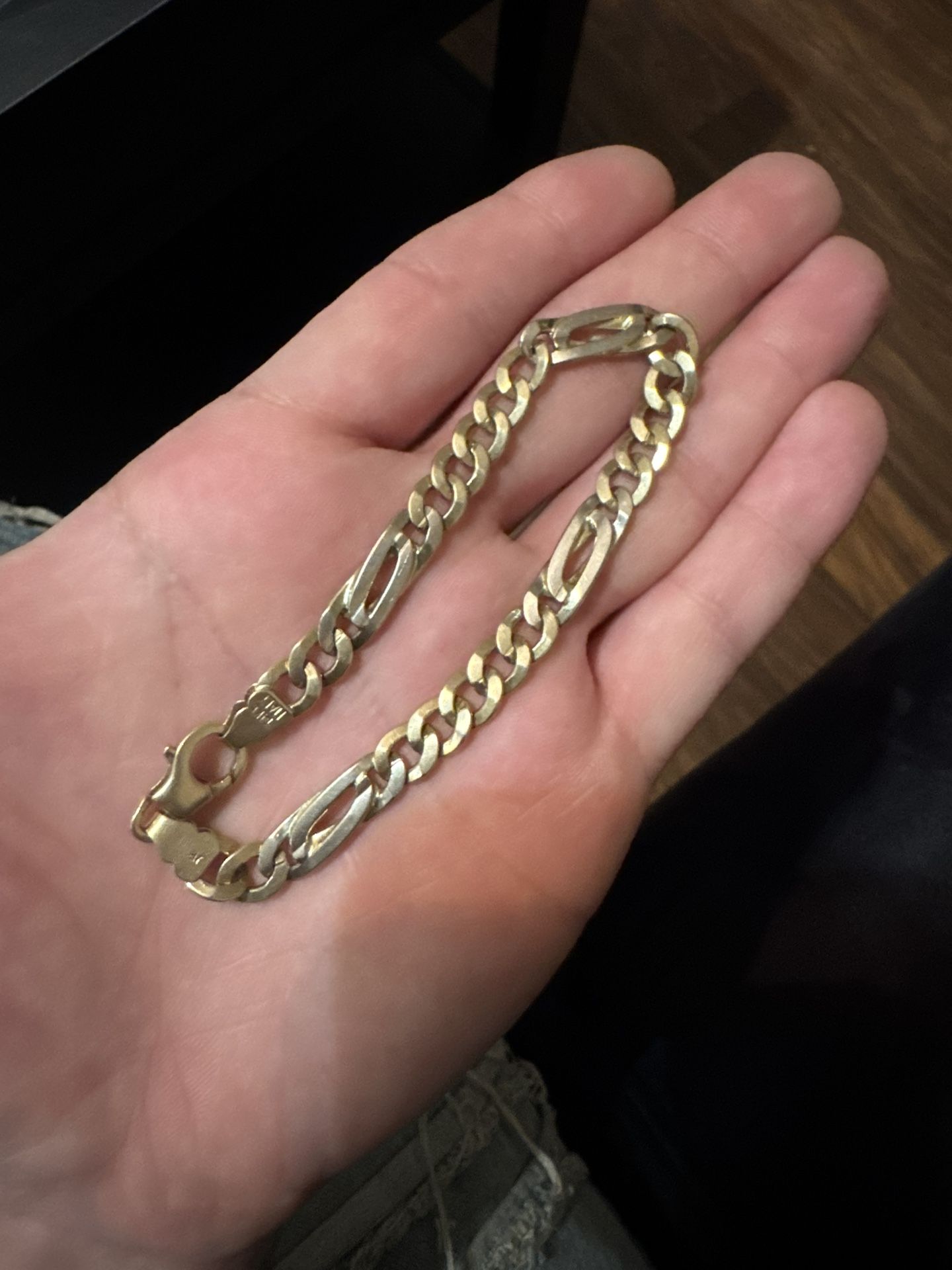 14k Gold Figaro Bracelet