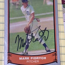 Mark Fidrych The Bird Auto PSA 