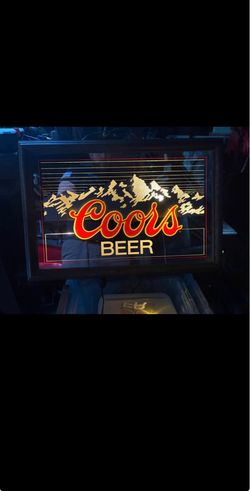 Coors vintage bar beer sign