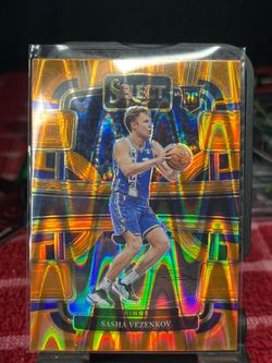 Sasha Vezenkov 2023-24 Panini Select Rookie, Orange parallel,