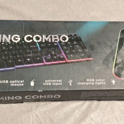 Gaming Keyboard And Mouse 
