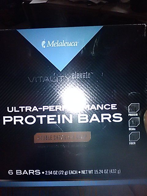 Melaluca vitality elevate ultra performance protein bars (chocolate peanut butter crunch flavor
