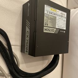 Corsair Power Supply CX 750M Cables Included (used)