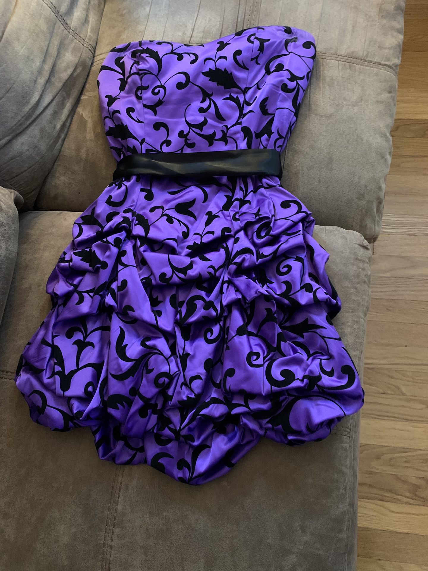 Purple & Black Dress $35 OBO 