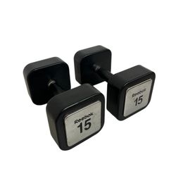 Reebok 15Lb Dumbbells 
