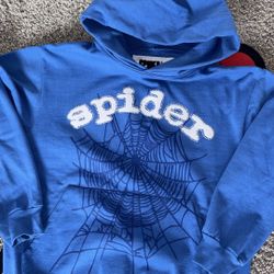 Sp5der Vvs blue Hoodie - size small 