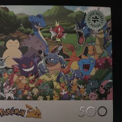 Buffalo Games Silver Select Pokemon's Favorite Group 500-Piece Interlocking Jigsaw Puzzle for Adults Ages 14+