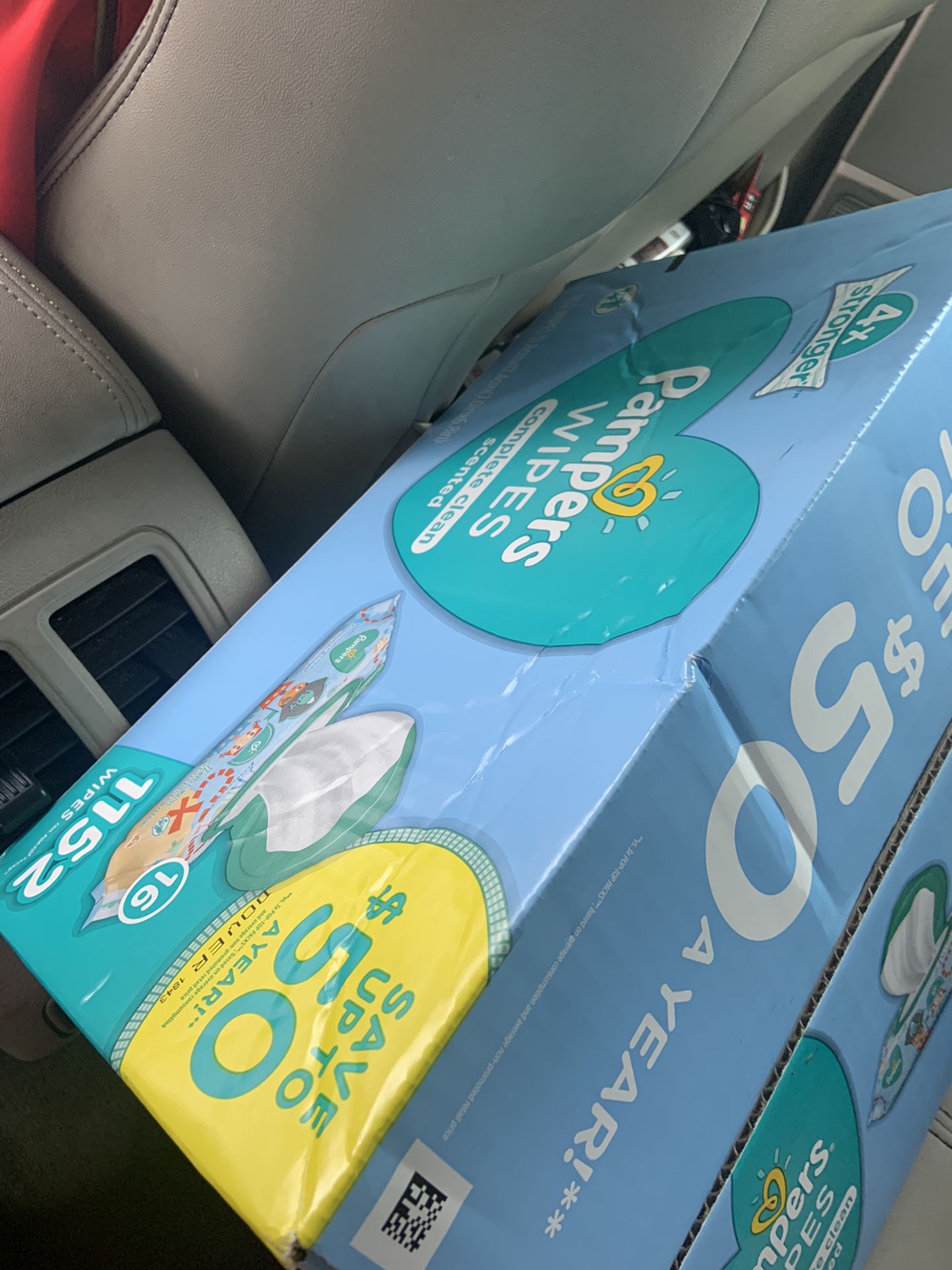 Pampers (wipes only) 1152 wipes total $25