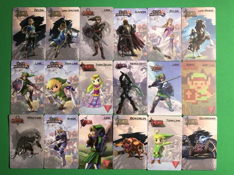 Zelda amiibo card nfc tag pack of 18 cards