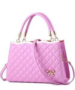 Women Fashion Top Handle Crossbody Bag Quilted Tote Purses Casual Large Satchel Handbag Ladies Shoulder Bag