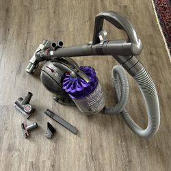 Dyson DC39 Purple Bagless Retractable Cord Canister Vacuum Cleaner Works - Used