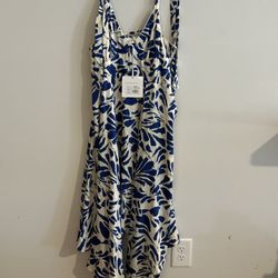 Maxi Dress Blue And White 