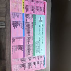 Excel Desk Chat sheet Pad