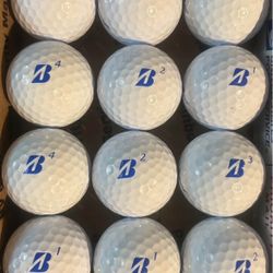 12 Bridgestone E6 Lady White Golf Balls 5/4a Lot D111