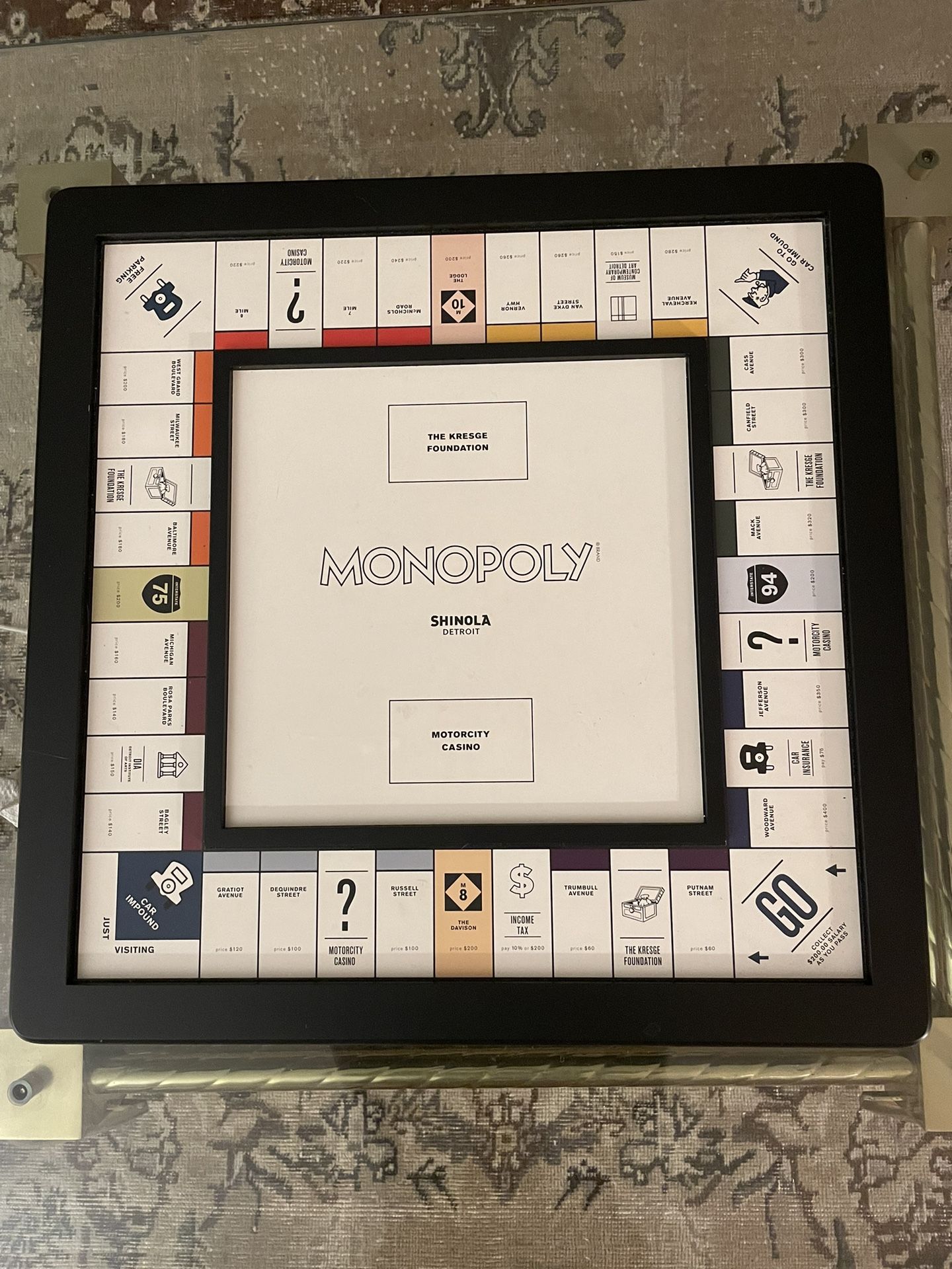 Shinola Detroit Monopoly Board Game