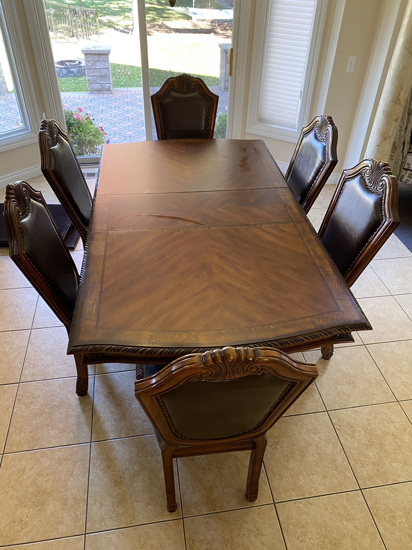 Wood dining room table/ kitchen table