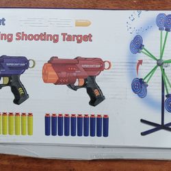 Rotating Target And 2 Nerf Guns