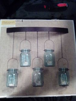 Mason jar sconce