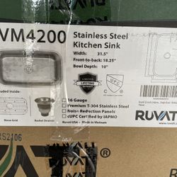 Ruvati Undercount Sink 