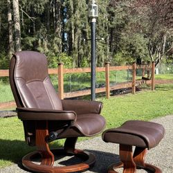 Ekornes Stressless  Chair And Ottoman 