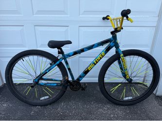 SE Bikes / City Grounds Big Flyer Green Aqua Camo Volt Green