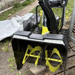Ryobi  snow blower electric dual 40 volt slots brand new