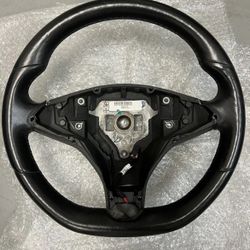 2012-2020 Tesla Model S Steering Wheel Leather Black OEM 