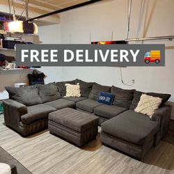 •Free Delivery• Large Gray Sectional Couch 🛋️