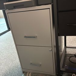 2 Drawer Filing Cabinet With Key