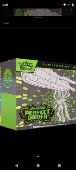 Pokemon box perfect order