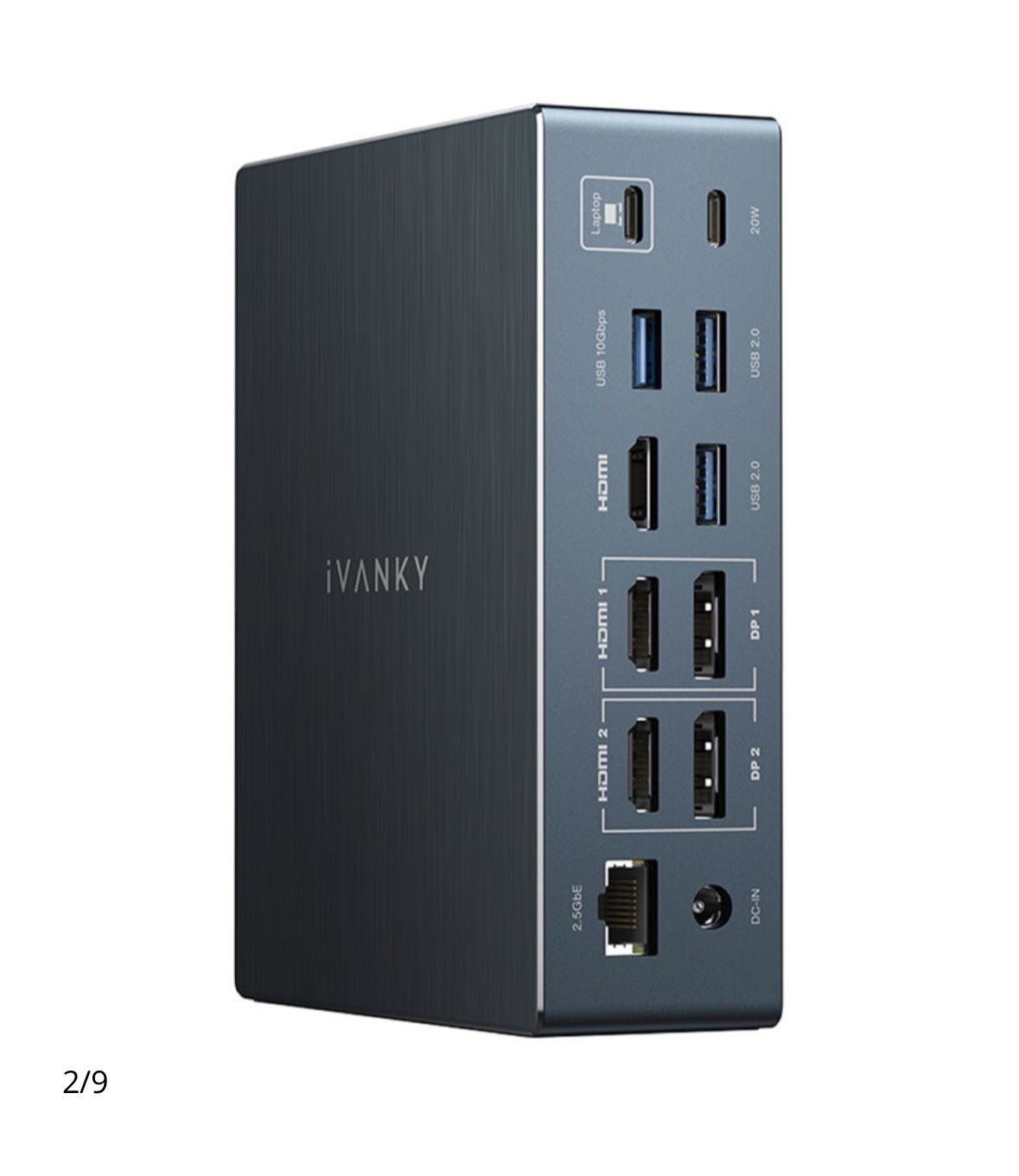 iVANKY 20-in-1 FusionDock Pro 2 DisplayLink Docking Station for MacBook Pro/Air, Triple 4K@60Hz Monitor Display for M1/M2/M3/M4 Mac/Windows Laptop, 18