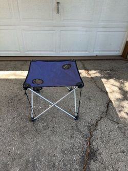 Canvas camping table