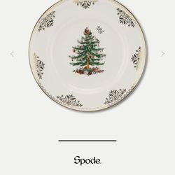 Set Of 4 Spode Christmas Dinner Plates NEW!