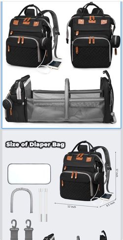 Diaper backpack