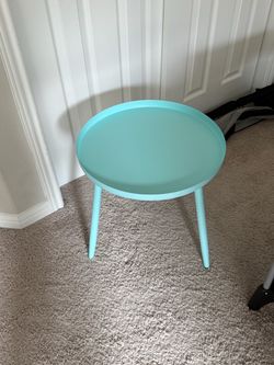 Small blue table