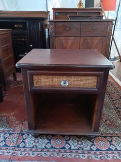 Vintage Solid Wood Nightstand $55 obo!