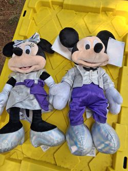 Disney Mickey & Minnie Mouse 100th Anniversary Plush Set