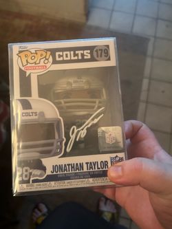 Jonathan Taylor signed Funko Pop fanatics certified