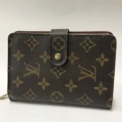 [Japan Used Wallet] Louis Vuitton Monogram Porte Papier Zip Bifold Wallet M61207
