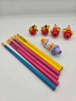 Disneyland Pencils and Character Pencil Toppers Set