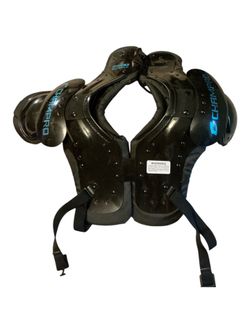 Youth Football Shoulder Pad Replacement Cushion Liner - Black - Size Large (L)
