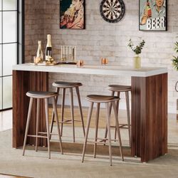 55" B-ar Unit, Mo-dern Home B--T-able Coffee T-ab-le