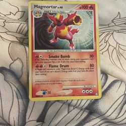 Vintage Magmortar Lv.48 Holo Pokémon Card - Powerhouse Fire Type!