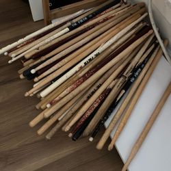 Many Used Drum Sticks 
