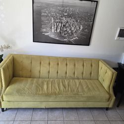 Modern yellow sofa