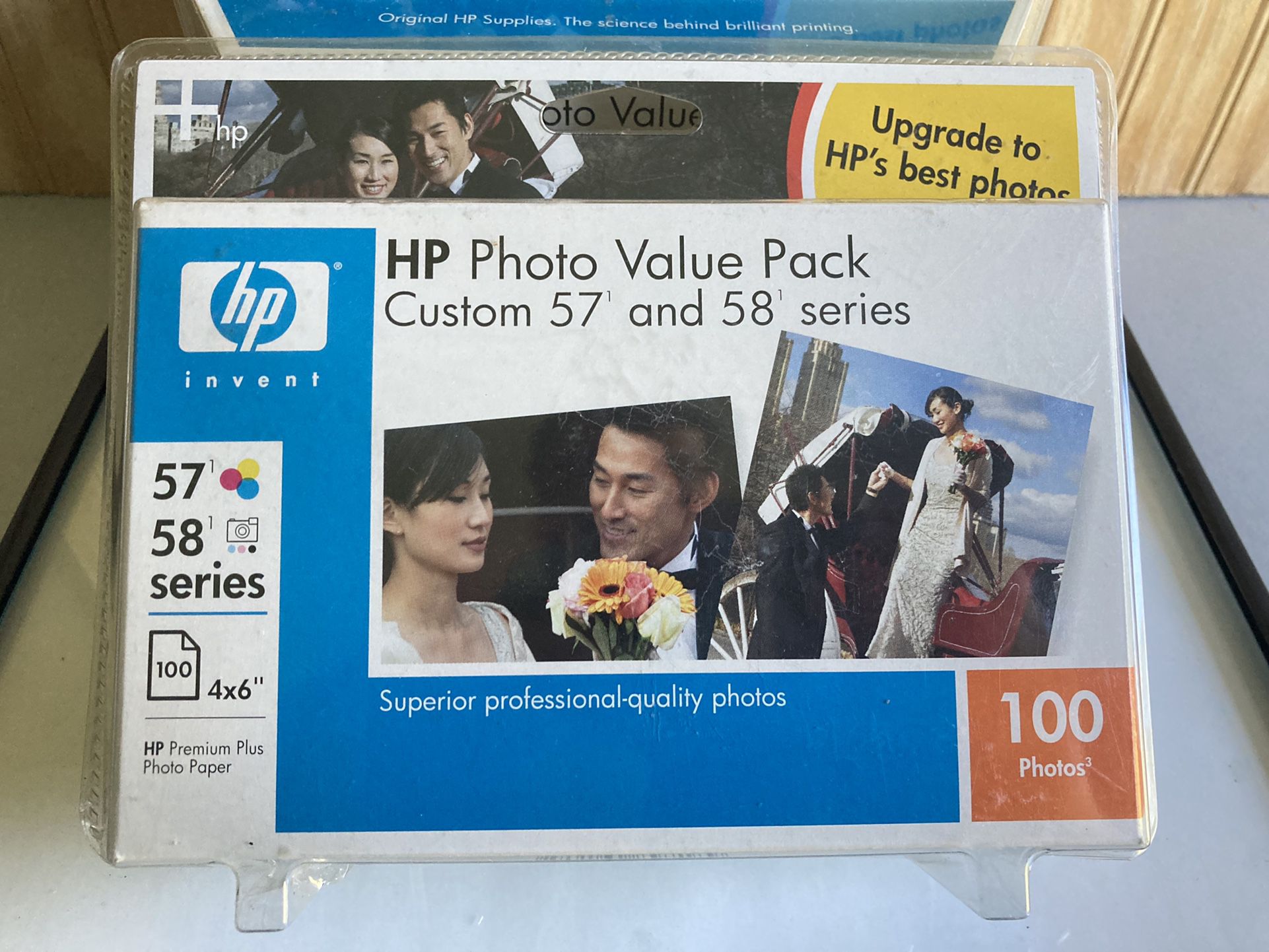 HP Photo Value Pack 57 & 58 Series + 100 Photo Paper Exp 05/07 (set of 3)