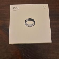 Oura Ring - Black- Sz 11-Gen4-New